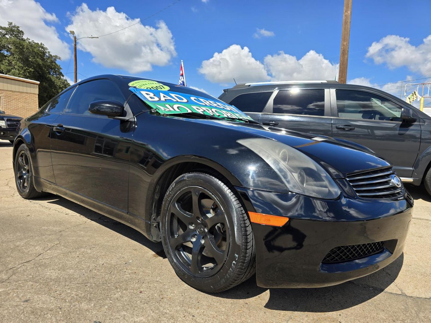 2007 BLACK /BEIGE LEATHER Infiniti G35 Coupe (JNKCV54E37M) with an 3.5L V6 DOHC 24V engine, 5-Speed Automatic Overdrive transmission, located at 2660 S.Garland Avenue, Garland, TX, 75041, (469) 298-3118, 32.885387, -96.656776 - Photo#1