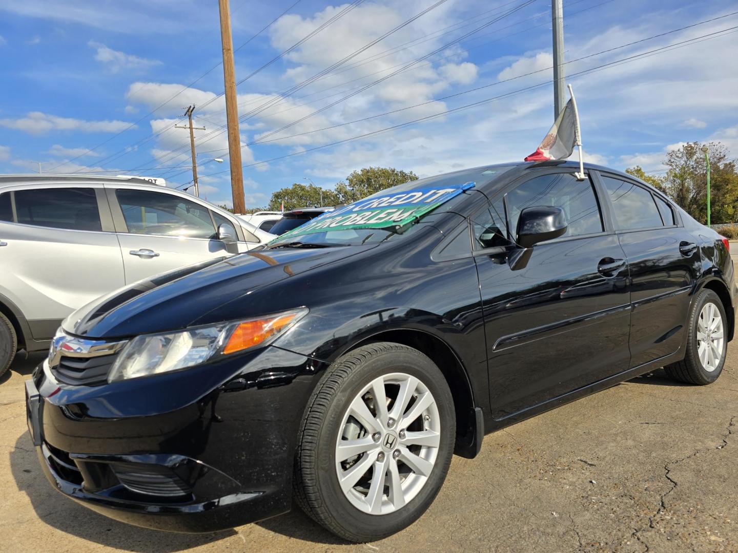 2012 BLACK Honda Civic EX-L (19XFB2F92CE) with an 1.8L L4 SOHC 16V engine, 5-Speed Automatic transmission, located at 2660 S.Garland Avenue, Garland, TX, 75041, (469) 298-3118, 32.885387, -96.656776 - Photo#6