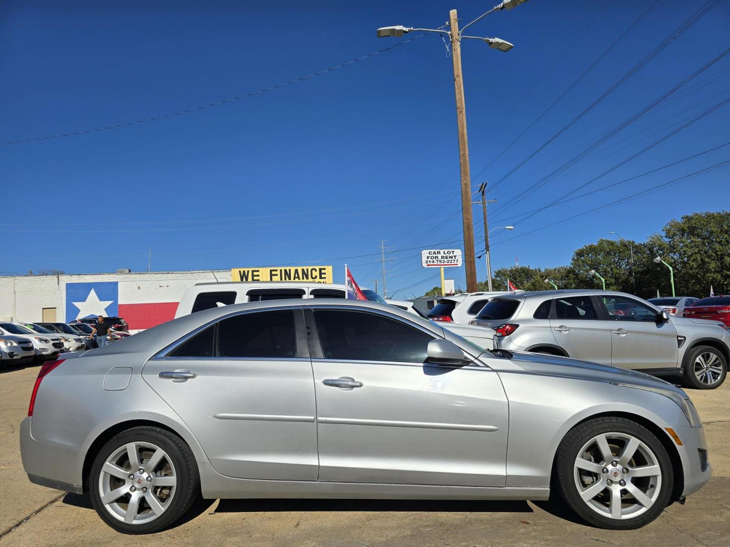 2013 SILVER Cadillac ATS (1G6AA5RAXD0) with an 2.5L L4 DOHC 16V engine, 6-Speed Automatic transmission, located at 2660 S.Garland Avenue, Garland, TX, 75041, (469) 298-3118, 32.885387, -96.656776 - Welcome to DallasAutos4Less, one of the Premier BUY HERE PAY HERE Dealers in the North Dallas Area. We specialize in financing to people with NO CREDIT or BAD CREDIT. We need proof of income, proof of residence, and a ID. Come buy your new car from us today!! This is a Loaded 2013 CADILLAC ATS 2. - Photo#2