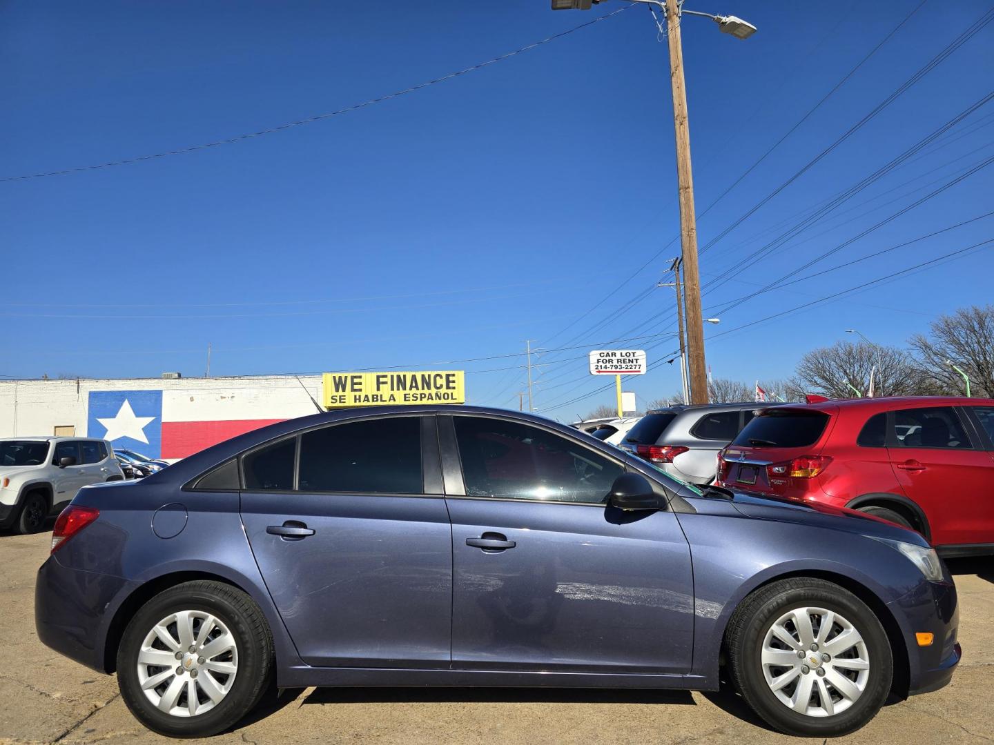 2014 BLUE Chevrolet Cruze LS (1G1PA5SG0E7) with an 1.8L L4 DOHC 16V engine, 6-Speed Automatic transmission, located at 2660 S.Garland Avenue, Garland, TX, 75041, (469) 298-3118, 32.885387, -96.656776 - Photo#2