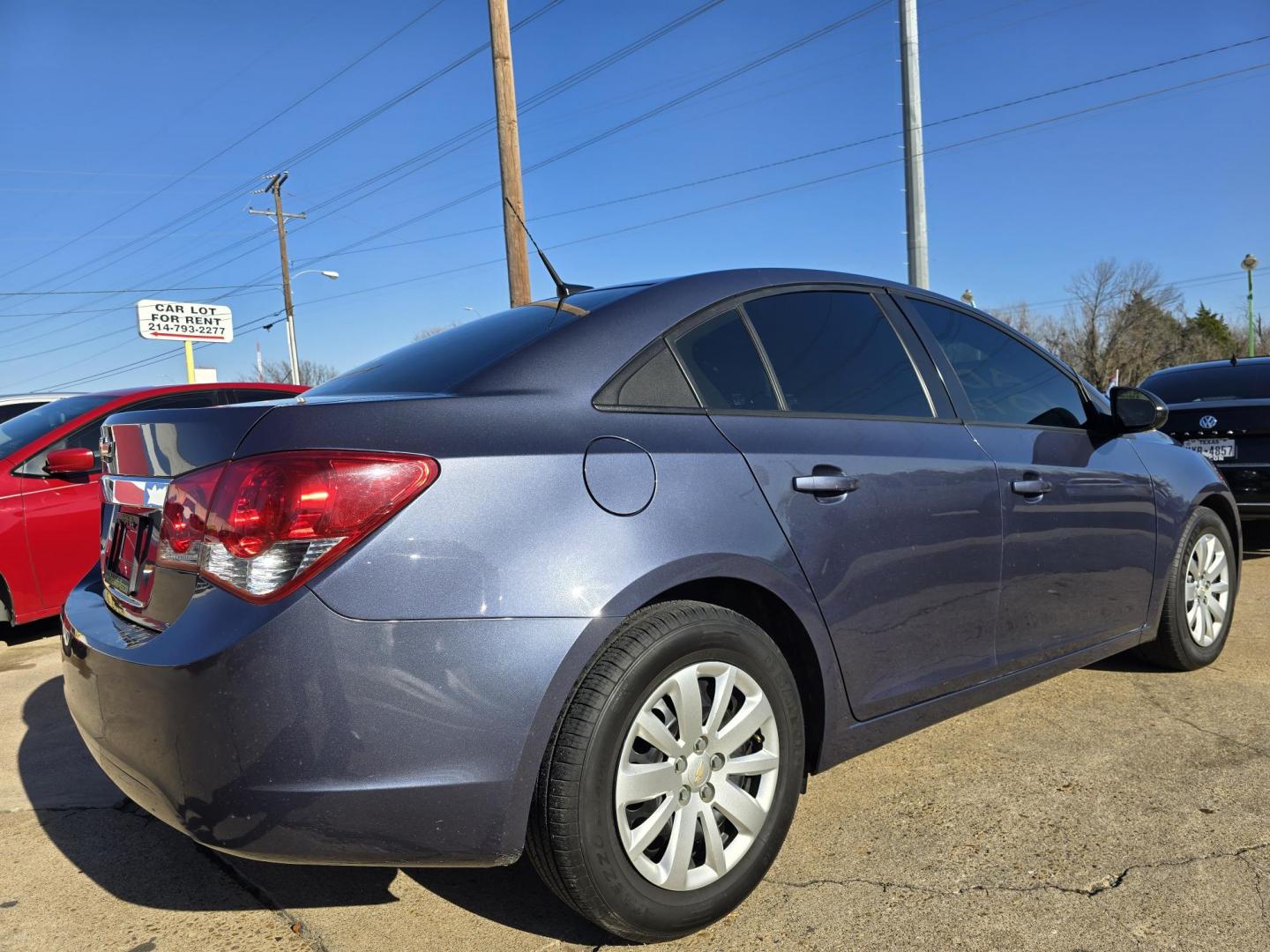 2014 BLUE Chevrolet Cruze LS (1G1PA5SG0E7) with an 1.8L L4 DOHC 16V engine, 6-Speed Automatic transmission, located at 2660 S.Garland Avenue, Garland, TX, 75041, (469) 298-3118, 32.885387, -96.656776 - Photo#3