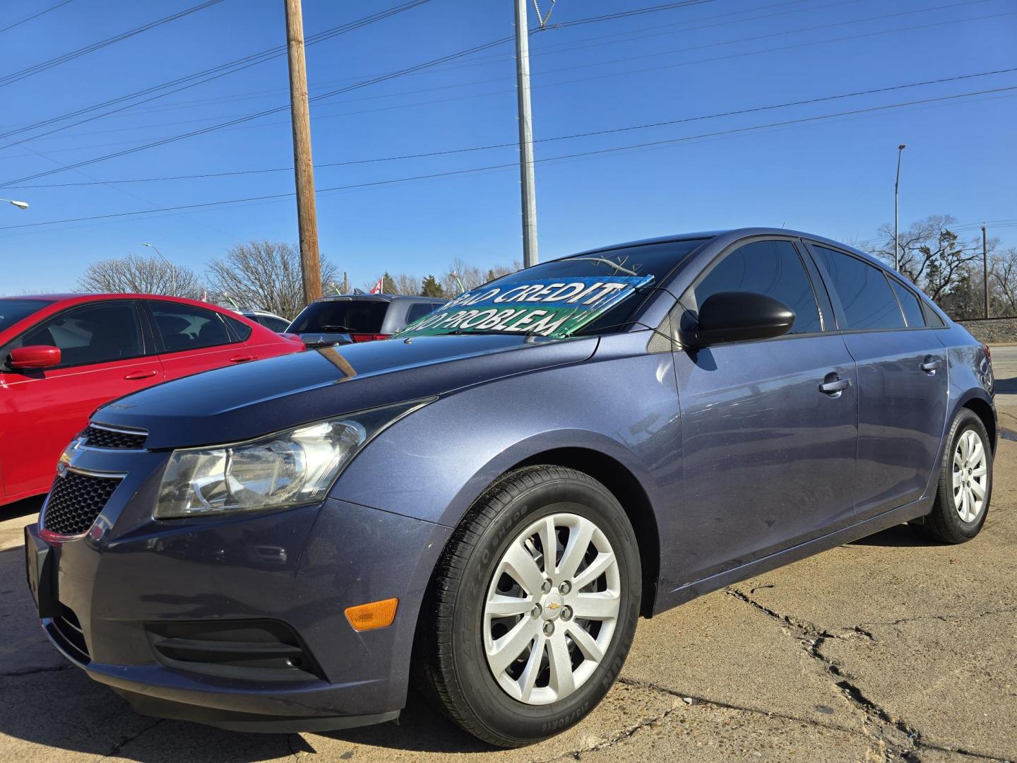 2014 BLUE Chevrolet Cruze LS (1G1PA5SG0E7) with an 1.8L L4 DOHC 16V engine, 6-Speed Automatic transmission, located at 2660 S.Garland Avenue, Garland, TX, 75041, (469) 298-3118, 32.885387, -96.656776 - Photo#7