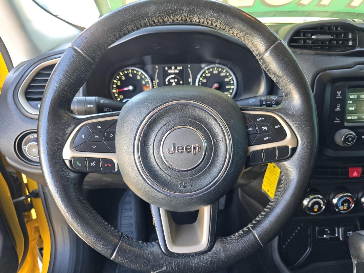 2015 YELLOW Jeep Renegade Latitude (ZACCJABT6FP) with an 2.4L L4 engine, AUTO transmission, located at 2660 S.Garland Avenue, Garland, TX, 75041, (469) 298-3118, 32.885387, -96.656776 - Photo#12