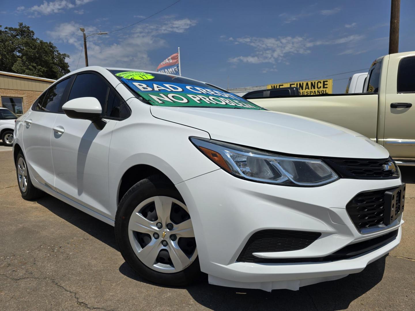 2017 Chevrolet Cruze LS (1G1BC5SM1H7) with an 1.4L L4 DOHC 16V TURBO engine, 6A transmission, located at 2660 S.Garland Avenue, Garland, TX, 75041, (469) 298-3118, 32.885387, -96.656776 - Welcome to DallasAutos4Less, one of the Premier BUY HERE PAY HERE Dealers in the North Dallas Area. We specialize in financing to people with NO CREDIT or BAD CREDIT. We need proof of income, proof of residence, and a ID. Come buy your new car from us today!! This is a very well cared for 2017 CH - Photo#0