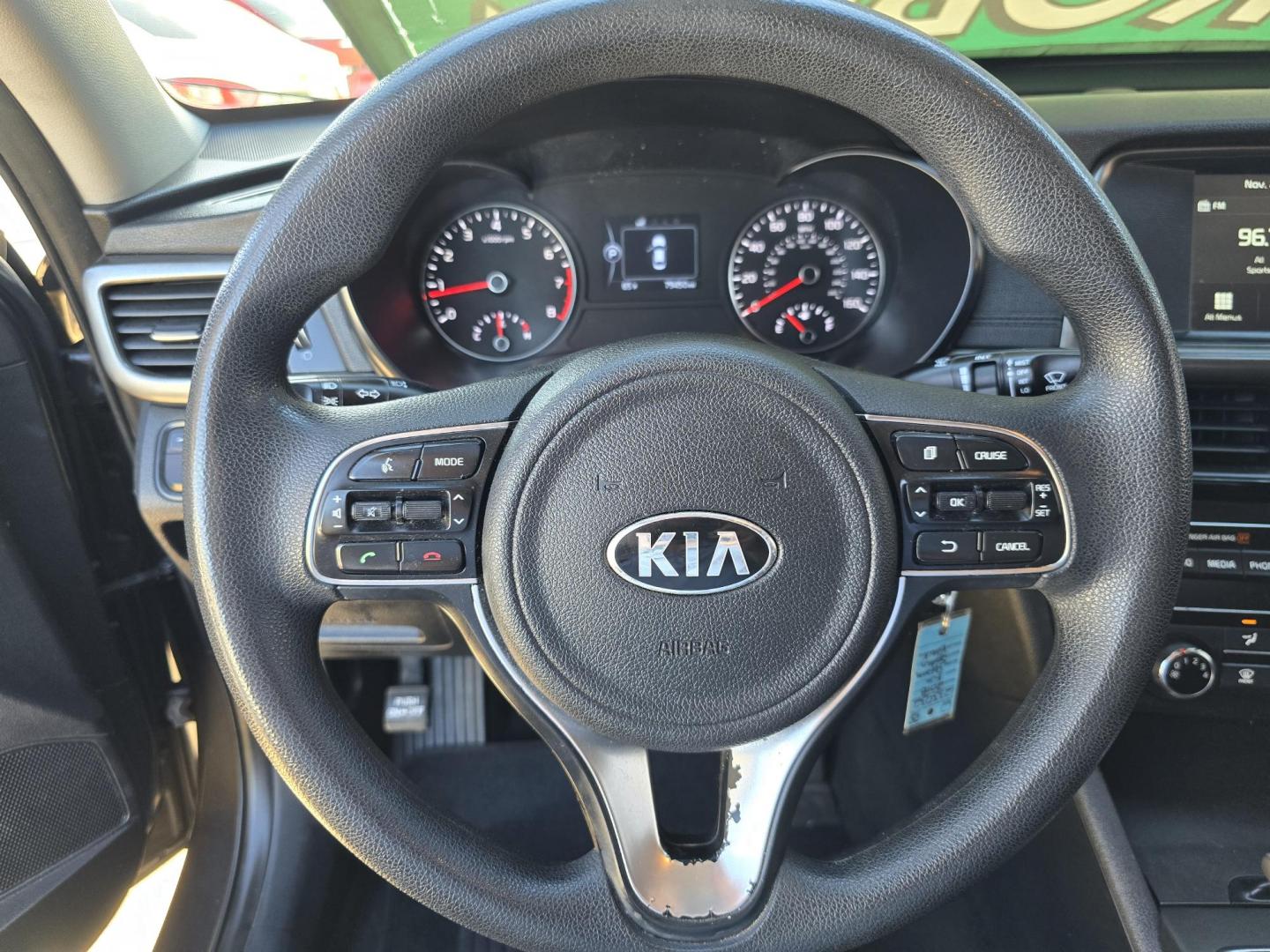 2018 GRAY Kia Optima LX (KNAGT4L38J5) with an 2.4L L4 DOHC 16V engine, 6A transmission, located at 2660 S.Garland Avenue, Garland, TX, 75041, (469) 298-3118, 32.885387, -96.656776 - Photo#12