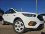 2019 WHITE Ford Escape S (1FMCU0F71KU) with an 2.5L L4 DOHC 16V engine, 6A transmission, located at 2660 S.Garland Avenue, Garland, TX, 75041, (469) 298-3118, 32.885387, -96.656776 - Photo#0